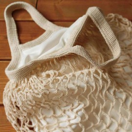 Mini Tote Mesh Bag, Pearl Gray, Convenience Store, Small, Eco Bag, Removal