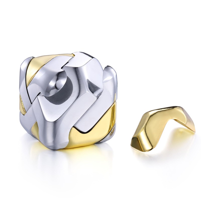 Metal Puzzle 3D Cube Brain Teaser Puzzles