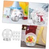 BUGUUYO Snow Globe Pack of 10 Mini DIY Snow Globes