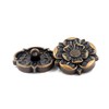 Bezelry 10 Pieces Tudor Rose Metal Shank Buttons. 25mm(1 inch)
