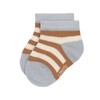 LÄSSIG Children's Trainer Socks Set of 3 Light Blue Caramel