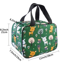 Nanxson Lunch Bag Waterproof Picnic Bag Insulated Bag for On the Go Lunch Office Work Picnic Excursion Beach Car (Green)