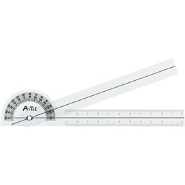 artec 9731 Goniometer, Pocket Angle Device, Angle Meter, Plastic, University of Tokyo, Angle Adjustment, Folding, Rehabilitation, Joints, Range of Motion, Transparent