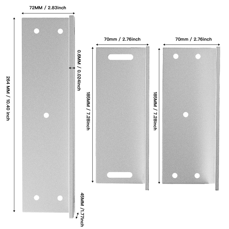 Electric Magnetic Lock with Z and L Bracket 500KG 1200LBS