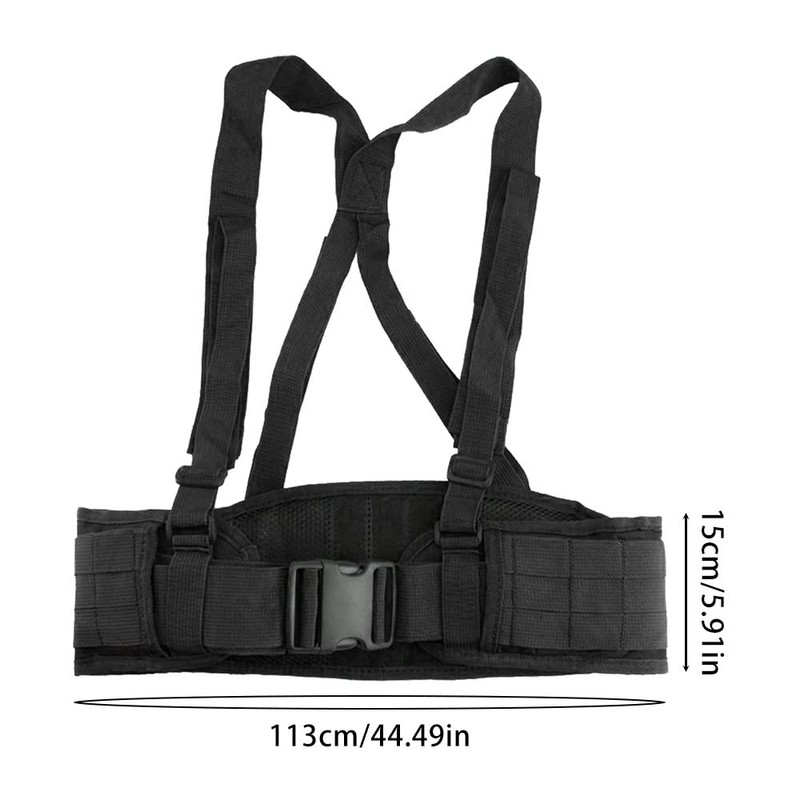 Tactical Battle Belt, Military Hunting War Belt with Adjustable Tactical