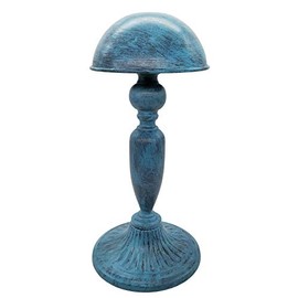 Owlgift Vintage Dome Shape Design Removable Metal Hat Rack/Cap/Wig Storage Holder Display Stand,Turquoise