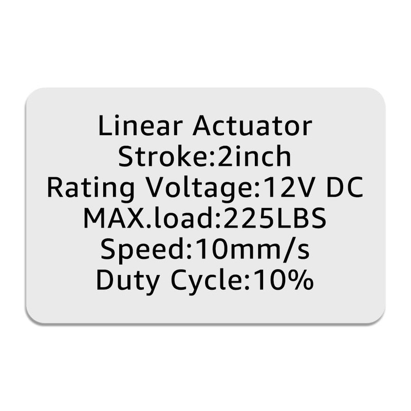 Aflle Racing 2" Inch (50mm) Stroke 12V Electric Linear Actuator