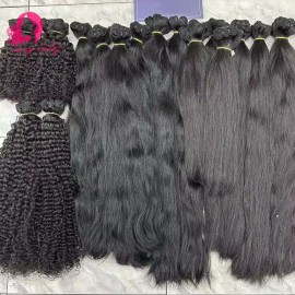 Local Shipping Vietnamese Single Donor Double Weft Cuticle Aligned Raw Hair Indian Natural Wave Bundles Vendorsstyle: Natural Wave -1pc/100g, color: Natural Black, Stretched Length: 22 Inches