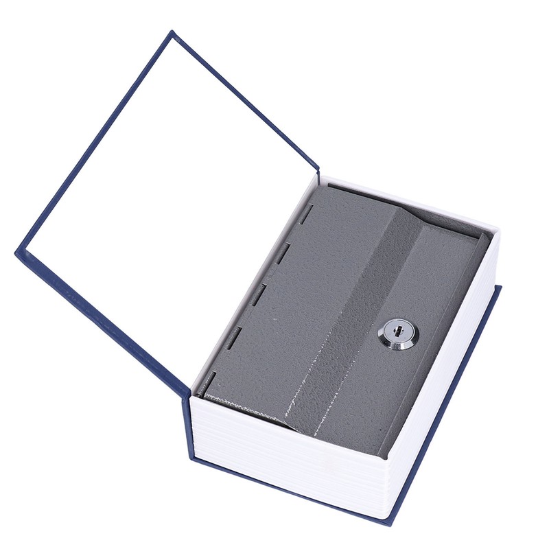 Safe Box Simulation Book Shape Decorative Storage Money Case for