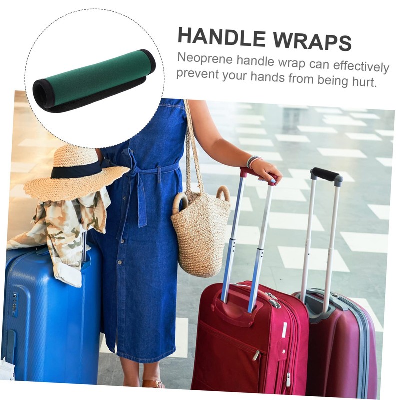 Healeved Luggage Handle Wraps Neoprene Suitcase Handle Protectors for Comfortable