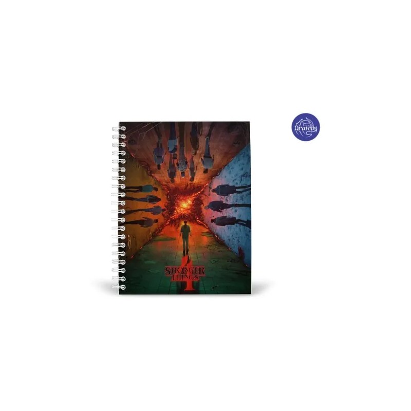 Stranger Things Libreta Cuaderno Profesional Pasta Dura Lp