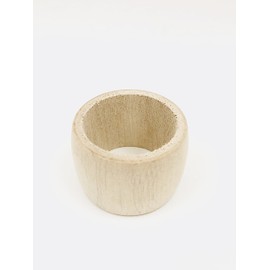 MGI Development Untreated Wood Napkin Rings Made in France, Jura