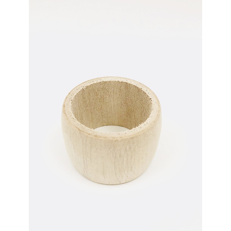 MGI Development Untreated Wood Napkin Rings Made in France, Jura