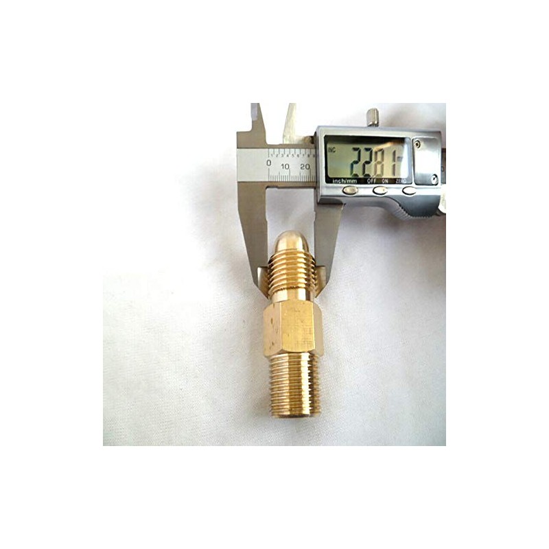 SUPERTOOL CO2 Adapter 2PCS Cylinder Adaptor RH Thread Argon Adaptor