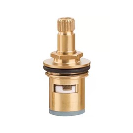 Faucet Ceramic Stem Cartridge Valve, G1/2" Brass Tap Ceramic Disc Cartridge Replacement for Bothroom Kitchen (Type B2- H49mm)