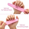 10 pulidores de uñas de doble cara, grano 100/180, para