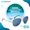 proSPORT Aviator Bifocal Sunglass Reader +1.50 Blue Flashed Mirror Silver