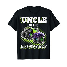 Uncle of the Birthday Boy Monster Truck Birthday Gift T-Shirt