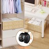 Landmok Bamboo Under Bed Storage Containers with Wheels, 40L UnderBed