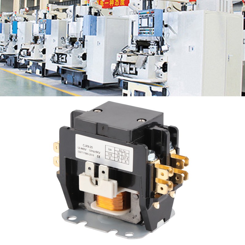 AC Contactor CJX9 25 2P Silver Alloy Contact Flame Retardant