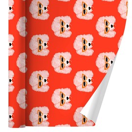 GRAPHICS & MORE Cat Eye Poodles Gift Wrap Wrapping Paper Rolls