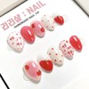 Cute tomato handmade nail tips - Stelletto / 앙증토마토 수제네일팁