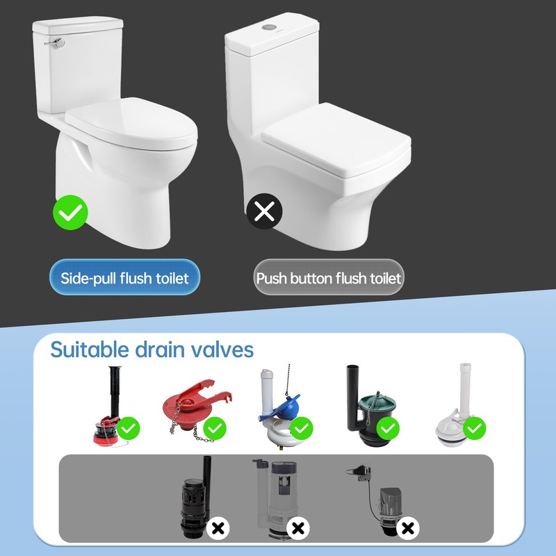 Automatic Toilet Flusher Kit, Touchless Motion Sensor Flush for Toilet,