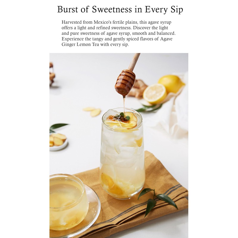 Damtuh Agave Ginger Lemon Tea – Natural Flavor, No Artificial