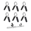 6 Dumbbell Locking Clips,Quick Release Spring Clips with Comfort Grip