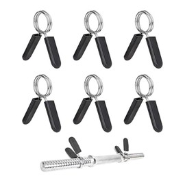 6 Dumbbell Locking Clips,Quick Release Spring Clips with Comfort Grip for Dumbbells and Barbells,Safe Accessory for Fitness and Strength Training Equipment
