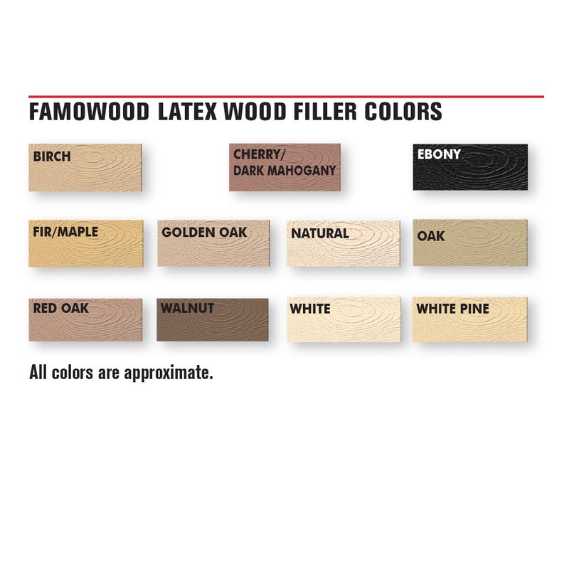FamoWood 40022118 Latex Wood Filler - Pint, Fir/Maple