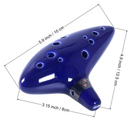 Aurzen Aurzen Zelda Ocarina 12 Hole Alto C Ocarinas with Song Book (Songs From the Legend of Zelda) - come with Display Stand Protective Bag Gift for Zelda fans