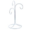 BestPysanky 3-Arm 3-Tier Silver Metal Ornament Stand Display 10.75 Inches