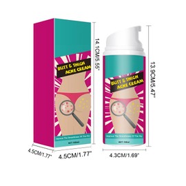 Hppsctink Butt Acne Cream, Butt Acne Cream Reduction Acne, Anti Pimple Cream on the Buttocks, Restore Soft and Smooth Butt Skin, Delicate Again, 2 Pieces x 100 ml, Cream