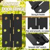 Murtenze 12 Pack 2.5 Inch Door Hinge Cabinet Hinge,Black Butt