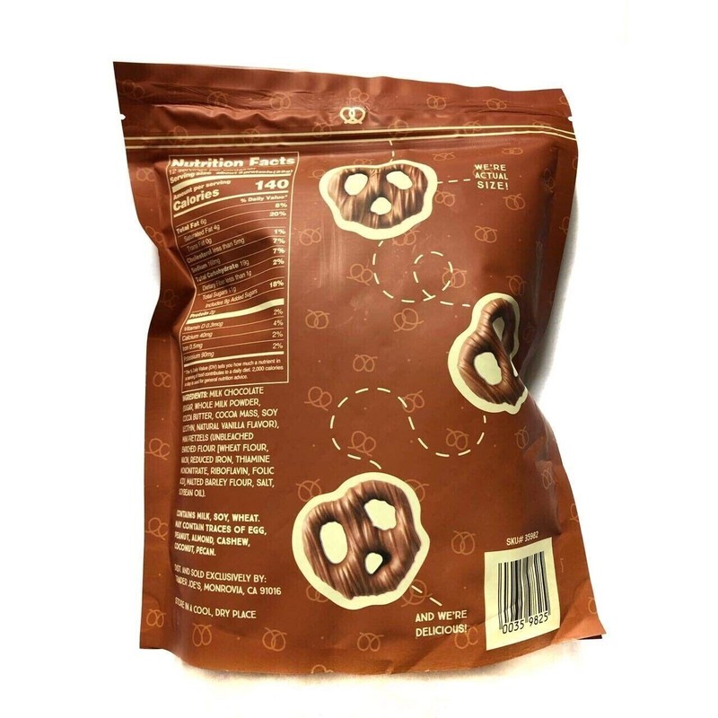 Trader Joe's Milk Chocolate Covered Mini Pretzels 12 oz