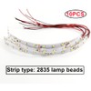 HUAZIZ 10 pieces 9-LED house lighting, 15 cm, warm white