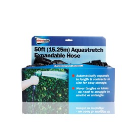 Streetwize SWCR27 Aquastretch Expandable Hose [16ft to 50 ft.] Universal Fit Garden Hose - Lightweight, Flexible - Outdoor, Indoor Gardening Supplies/Accessories