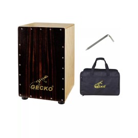 GECKOCajon BOX Drum-Wooden Percussion Box,w/Internal Adjustable Guitar Strings