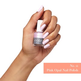 Cote Shop Cote Nail Polish - Quick Dry Vegan 0.4 Fluid Oz Regular Cruelty Free Non Toxic & Safe Chip Resistant Full Coverage (No. 11 Pink Opal Pearlized Finish)