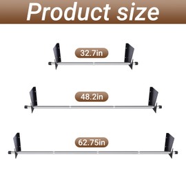 60 in Vinyl Roll Holder, Wrapping Paper Roll Holder, Adjustable Vinyl Roll Holder Wall Mount for Vinyl, Kraft, or Other Rolled Materials (28"-60")