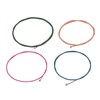 4Pcs Electric Bass String Set Clear Bright Sound Metal Colored