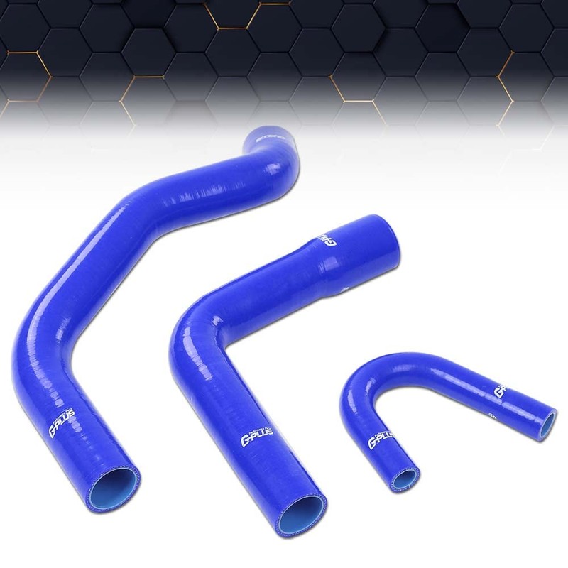 PIT66 Silicone Radiator Hose Kit Compatible with 1972-1981 Jeep AMC