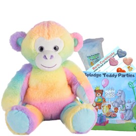 Rainbow Monkey Teddy Bear - Build Your Own Teddy Bear - 40 cm - DIY Teddy Bears - No Sewing