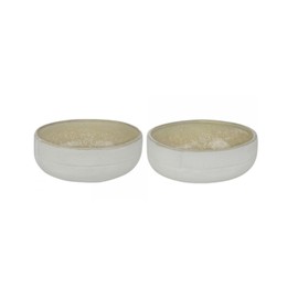 Mette Ditmer Sand Grain Bowl, Large, Pack of 2, Diameter 13.5 x Height 5 cm, Straw [Set]