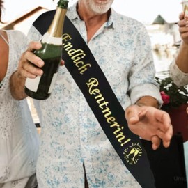 Sash Finally Retired Retirement Sash Retirement Gift for Retirement Retirement Farewell Party Retirement Sash Gift for Retirement Retirement Black Gold