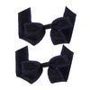 VICASKY 2pcs Dark Bow Hair Clips for Girls Stylish Hair