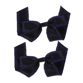 VICASKY 2pcs Dark Bow Hair Clips for Girls Stylish Hair Accessories for Women and Teens Versatile Bow Knot Barrettes for Any Occasion and Convenient Design