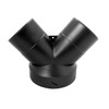 POWERTEC 70189V Y-Fitting Dust Collector | 6-Inch to 4-Inch Hose