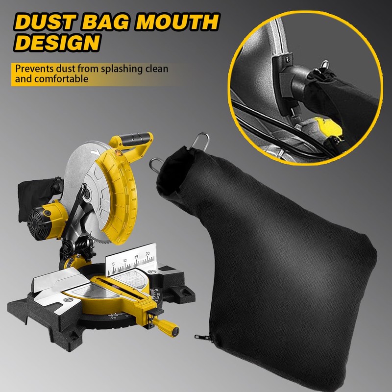 Dust Bag for Miter Saw 255 Model, Adjustable Bracket Size